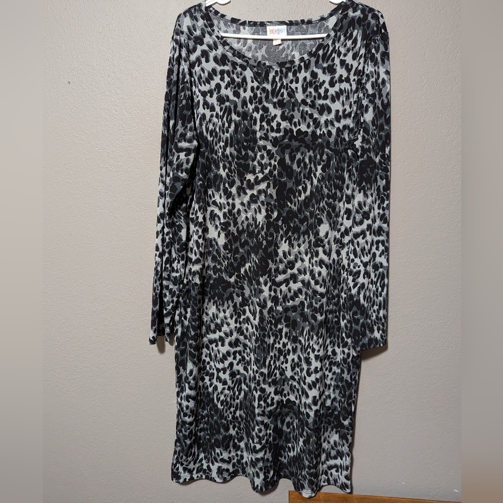 LuLaRoe long sleeve cheetah print dress